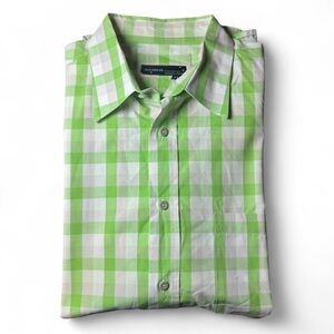 Rocawear Lime Green Plaid Men's Shirt
